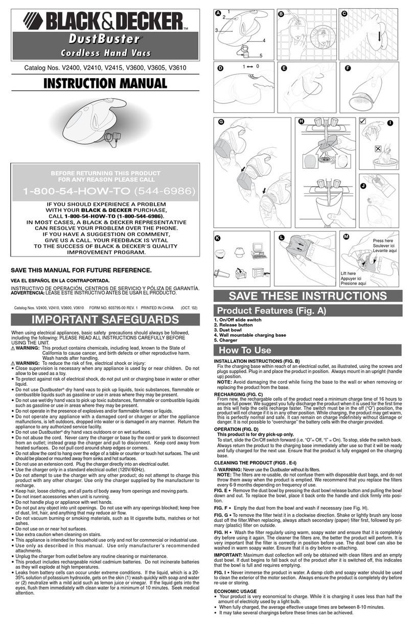 Black & Decker V2400 User manual Black & Decker V2400 User manual