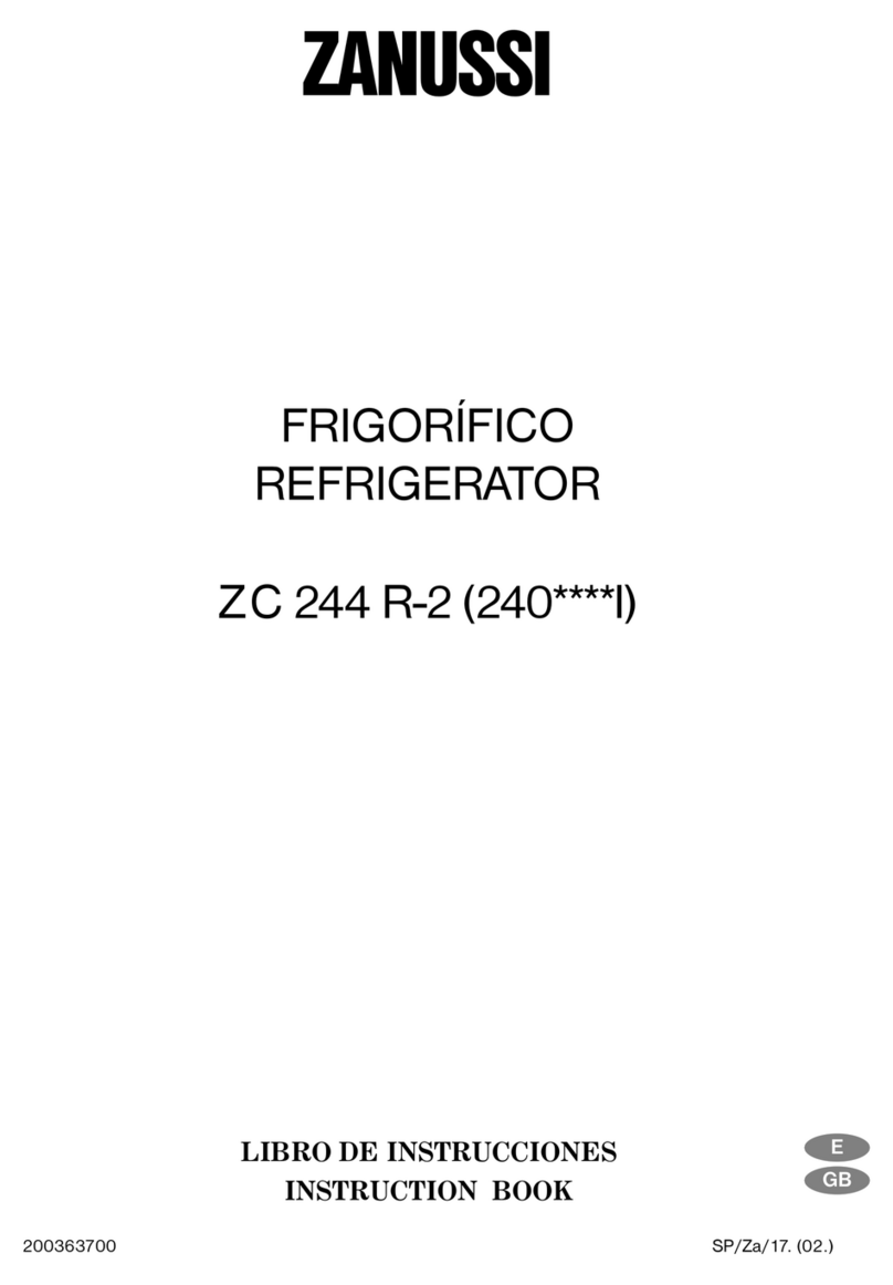 Zanussi ZC 244 R-2 User manual Zanussi ZC 244 R-2 User manual