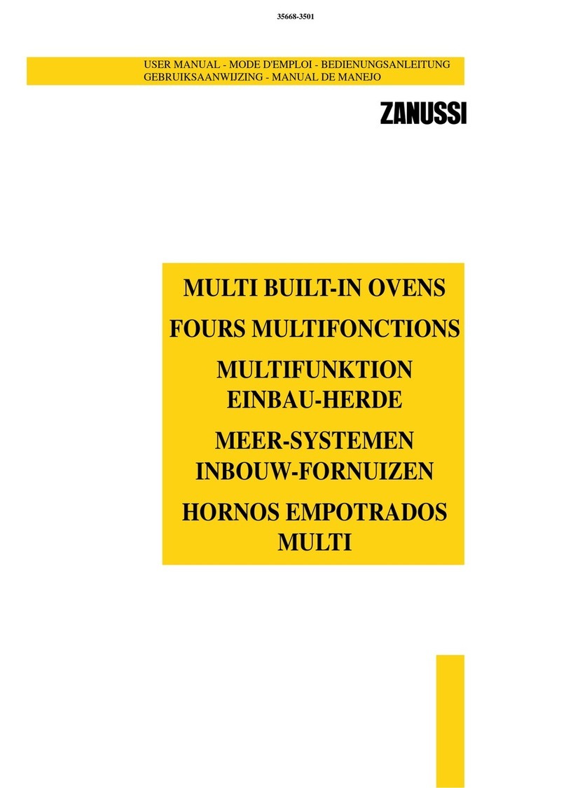 Zanussi Electrolux MULTI BUILT-IN OVENS user manual