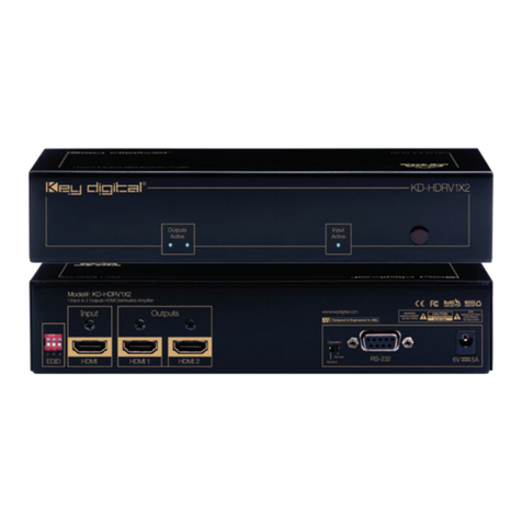 Key Digital KD-HDRV1X2 Black Bull operating instructions