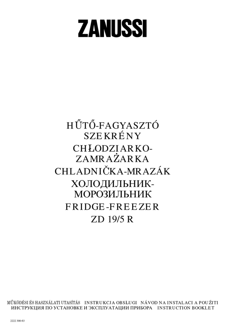 Zanussi ZD 19/5 R Instruction booklet