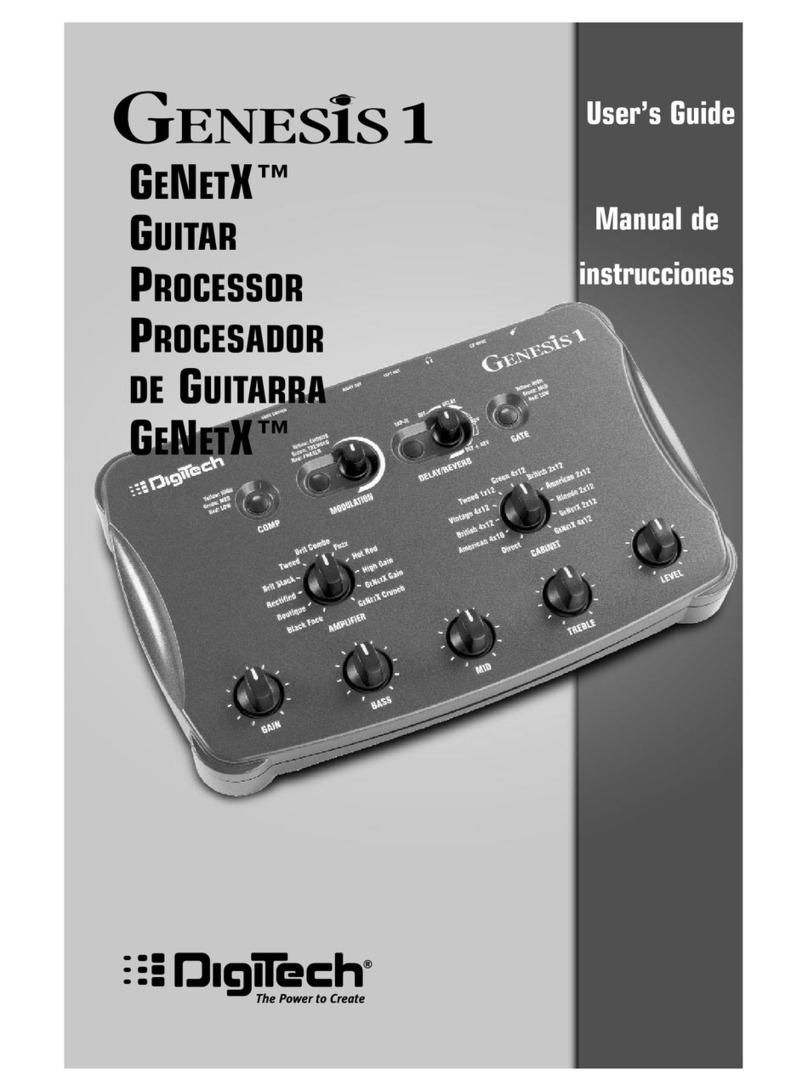 digi-tech Genesis 1 user guide