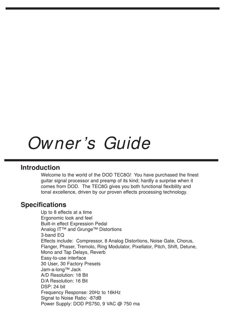 DOD TEC8G owner's guide