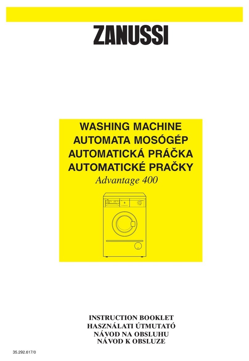 Zanussi ADVANTAGE400 Instruction booklet