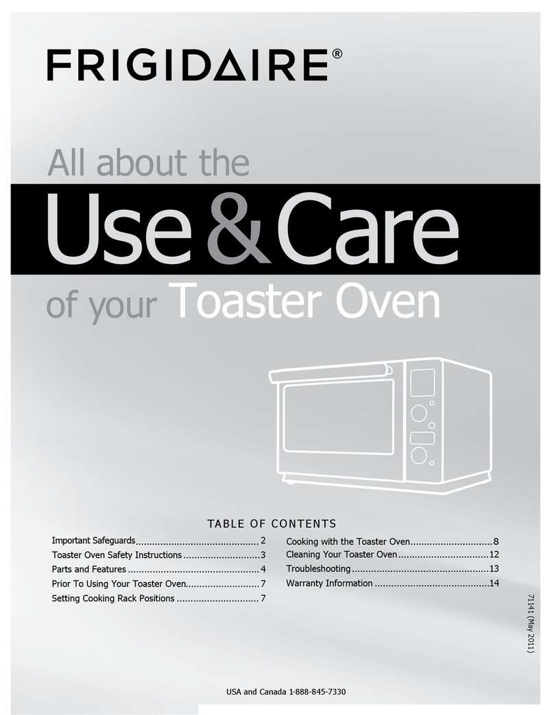 Frigidaire FPTO06D7MS use & care