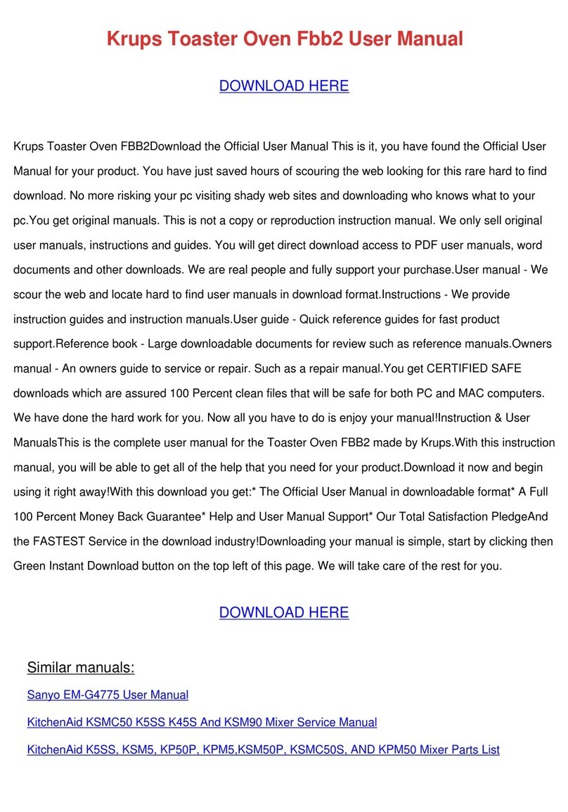 Krups FBB2 User manual
