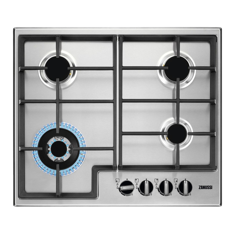 Zanussi Hobs Specification sheet
