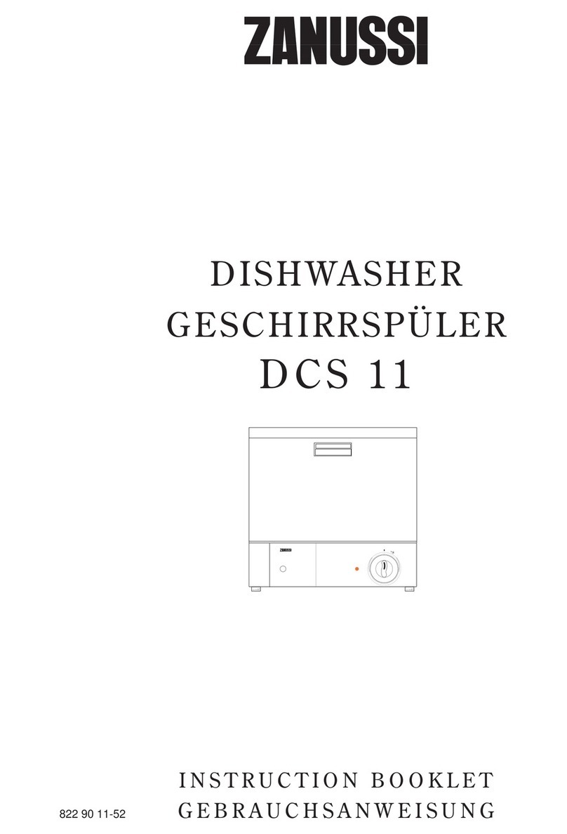 Zanussi DCS11 User manual Zanussi DCS11 User manual