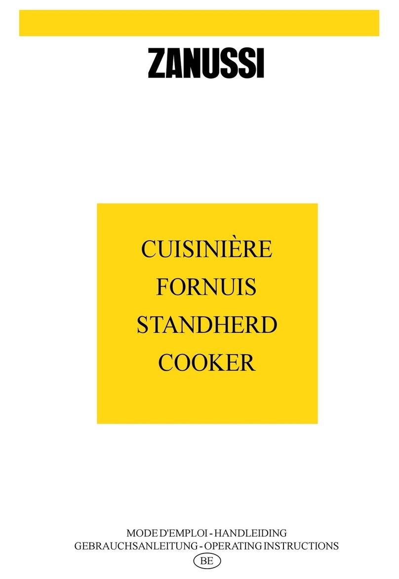 Zanussi cooker User manual