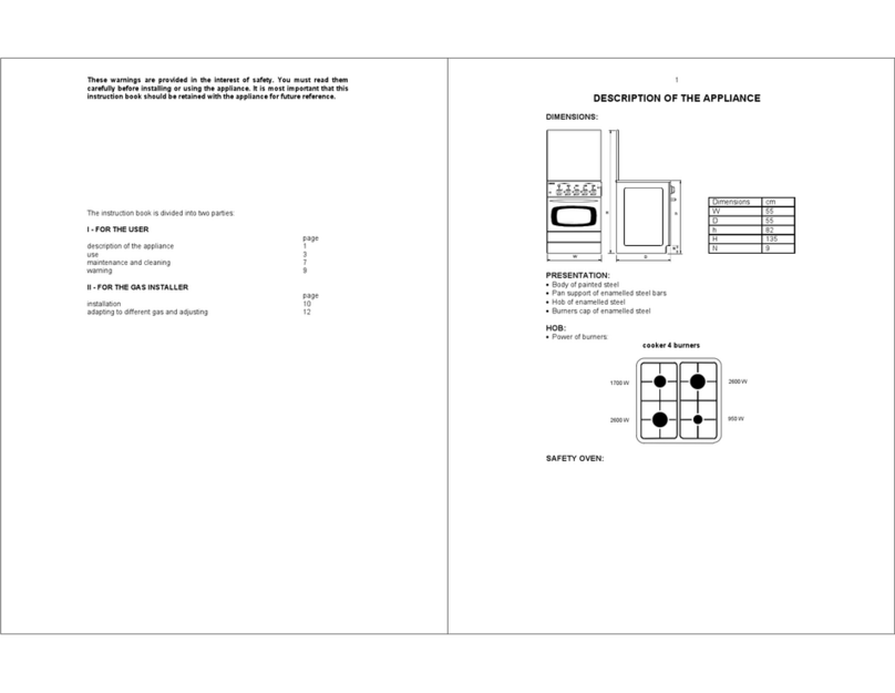 Zanussi ZC 550 ML user manual