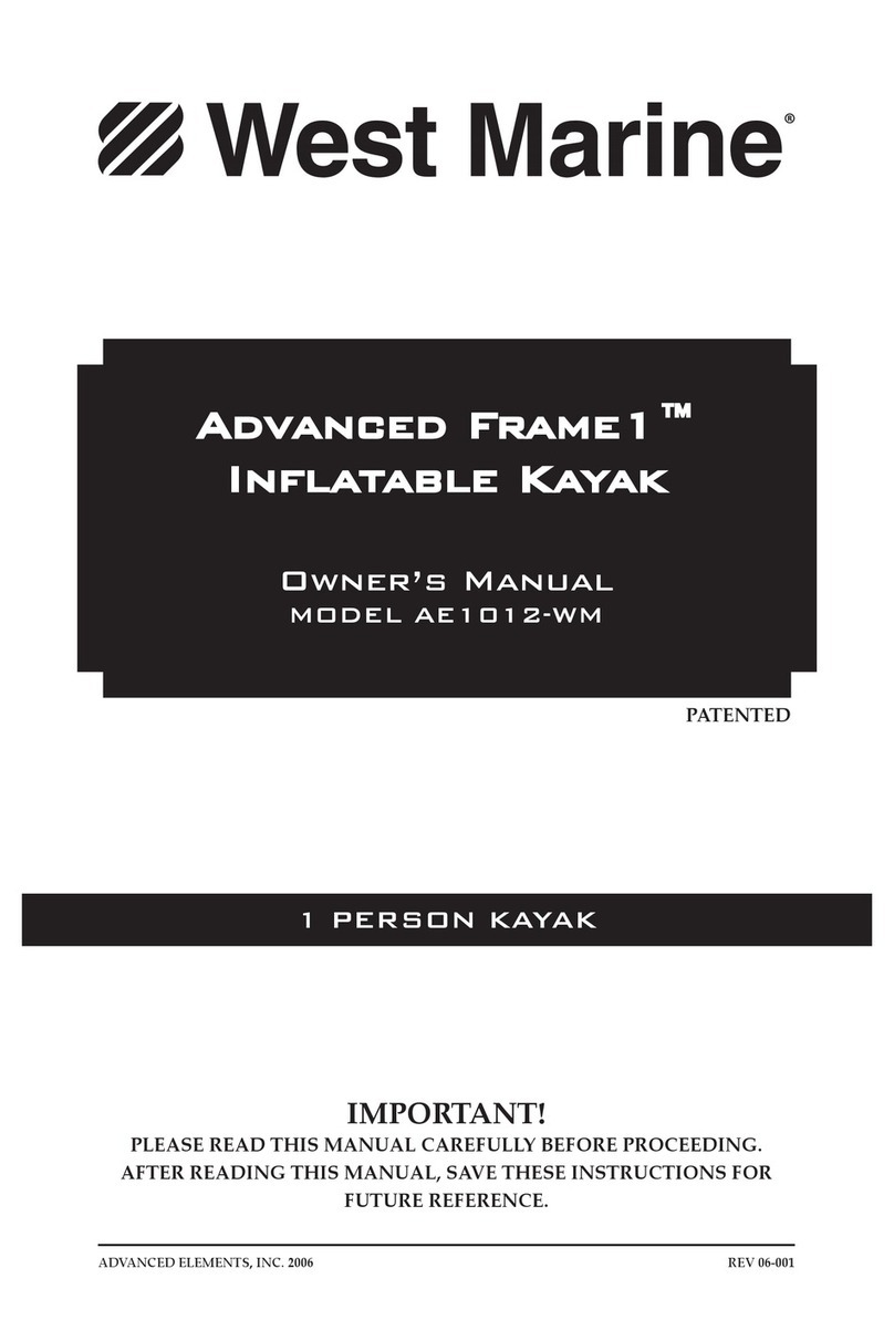 West Marine Advanced Frame 1 AE1012-WM owner's manual