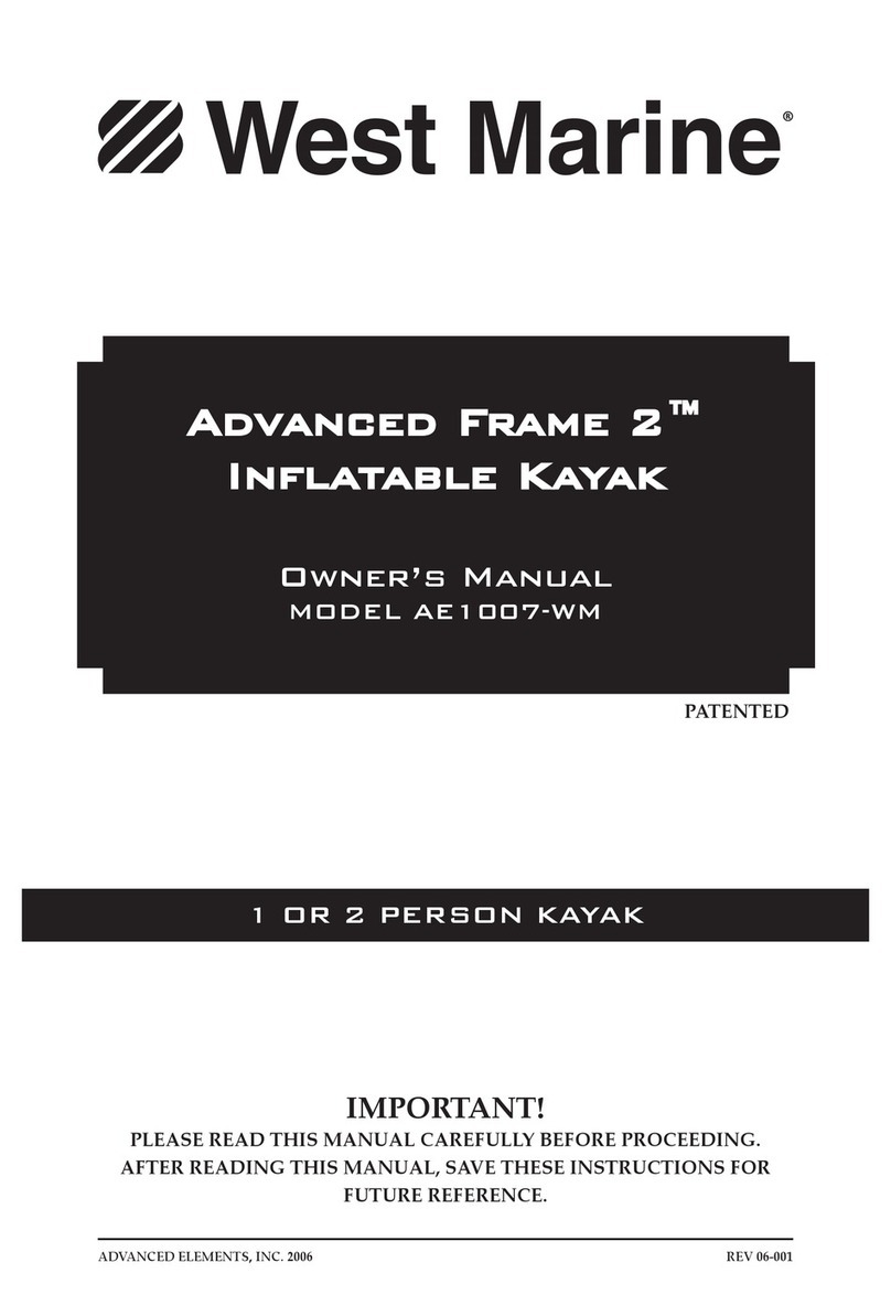 West Marine Advanced Frame 2 AE1007-WM owner's manual