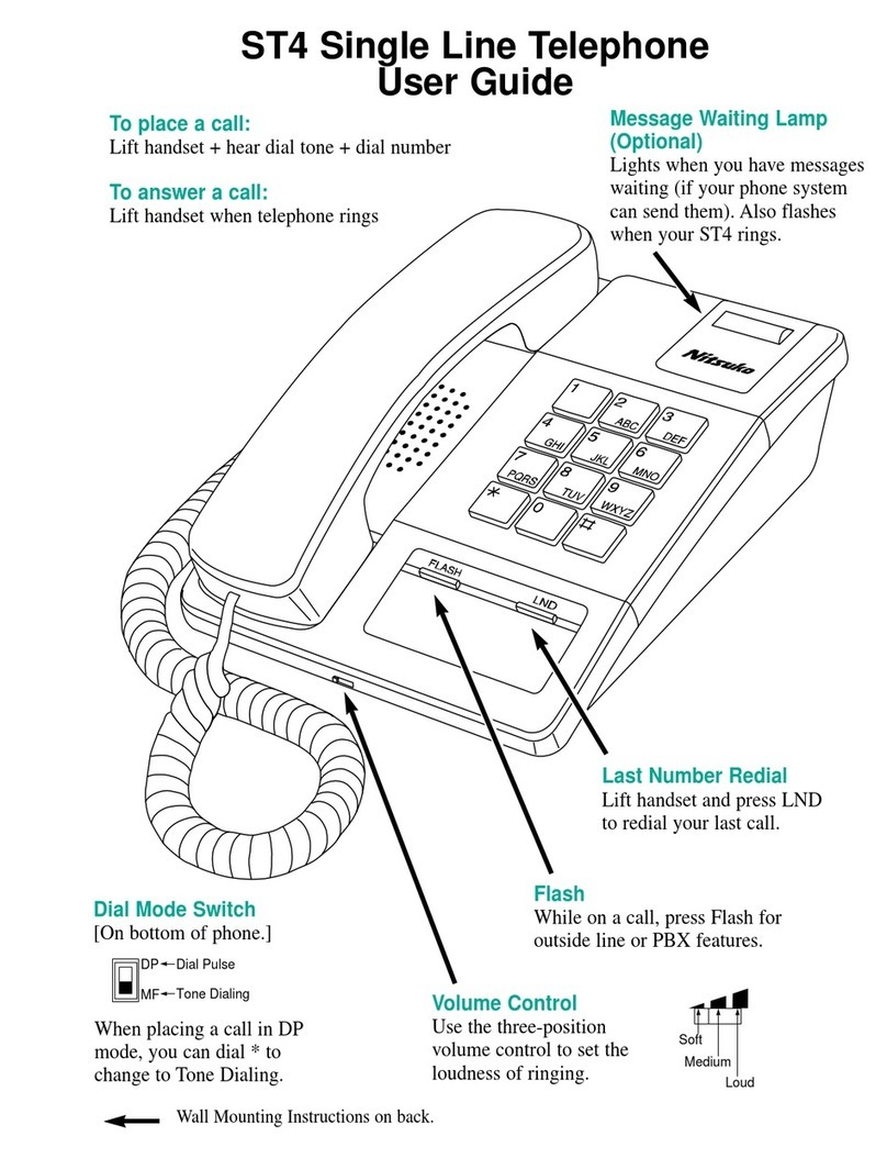 Nitsuko ST4 user guide