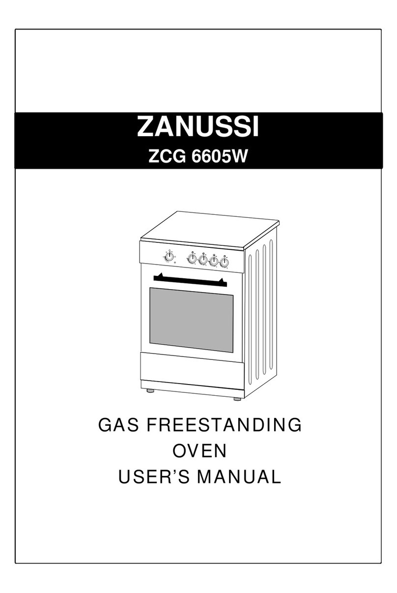Zanussi ZCG 6605W user manual