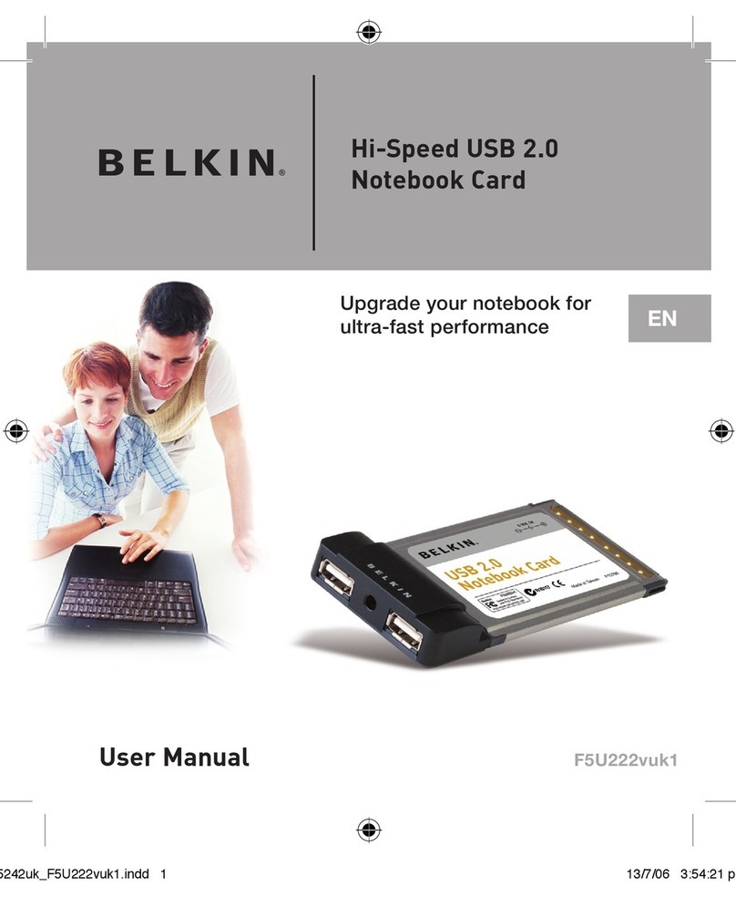 Belkin F5U222vuk1 User manual
