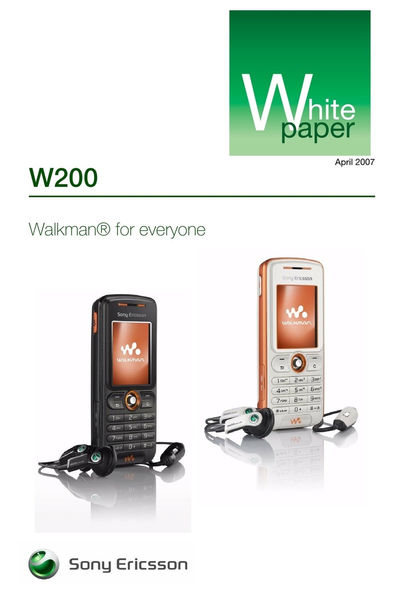 Sony Ericsson WALKMAN W200 Quick reference guide