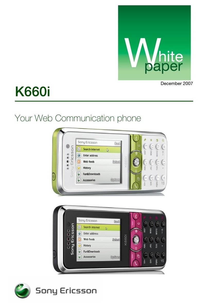 Sony Ericsson K660i Quick reference guide