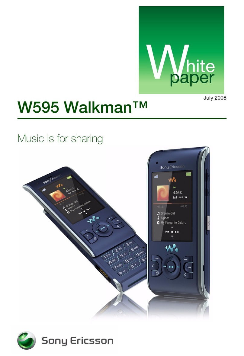 Sony Ericsson W595 Walkman Quick reference guide