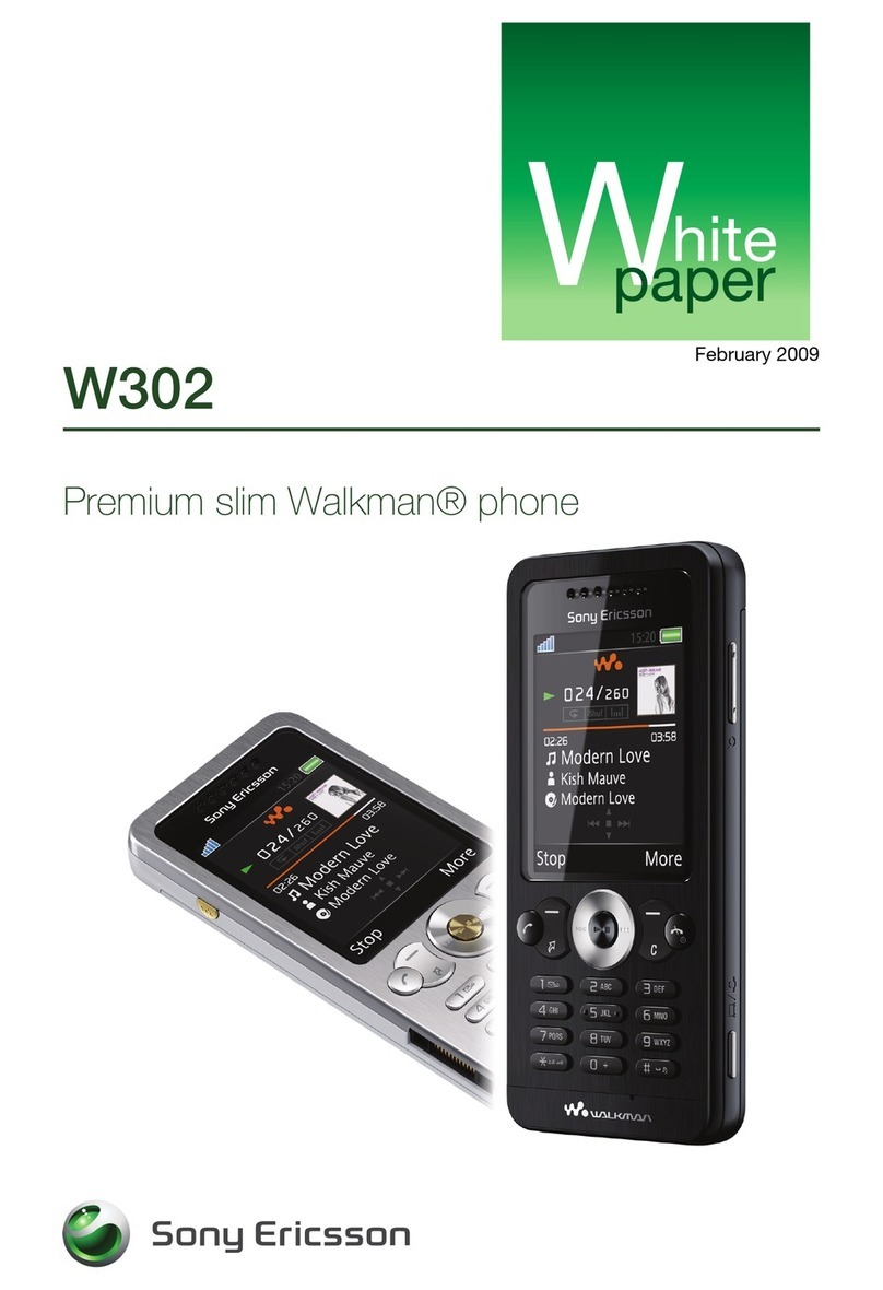 Sony Ericsson W302 Walkman Quick reference guide