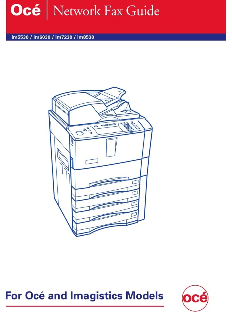 Oce im5530 Installation and maintenance instructions
