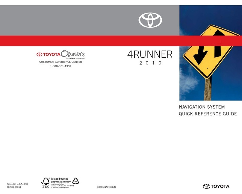 Toyota 4RUNNER 2010 Quick reference guide