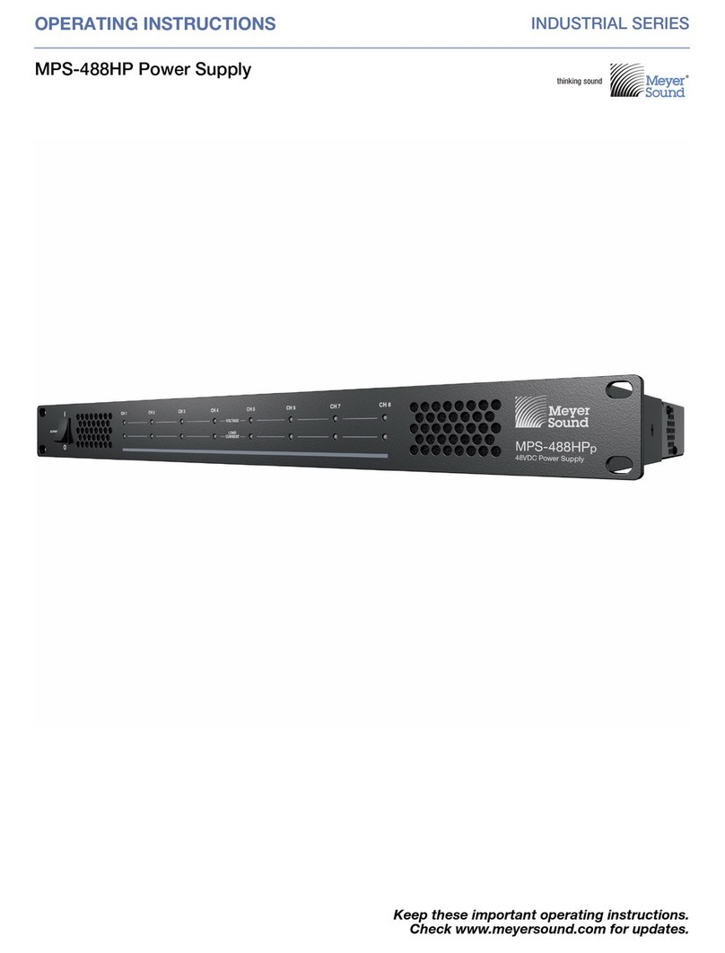 Meyer Sound MPS-488HP operating instructions