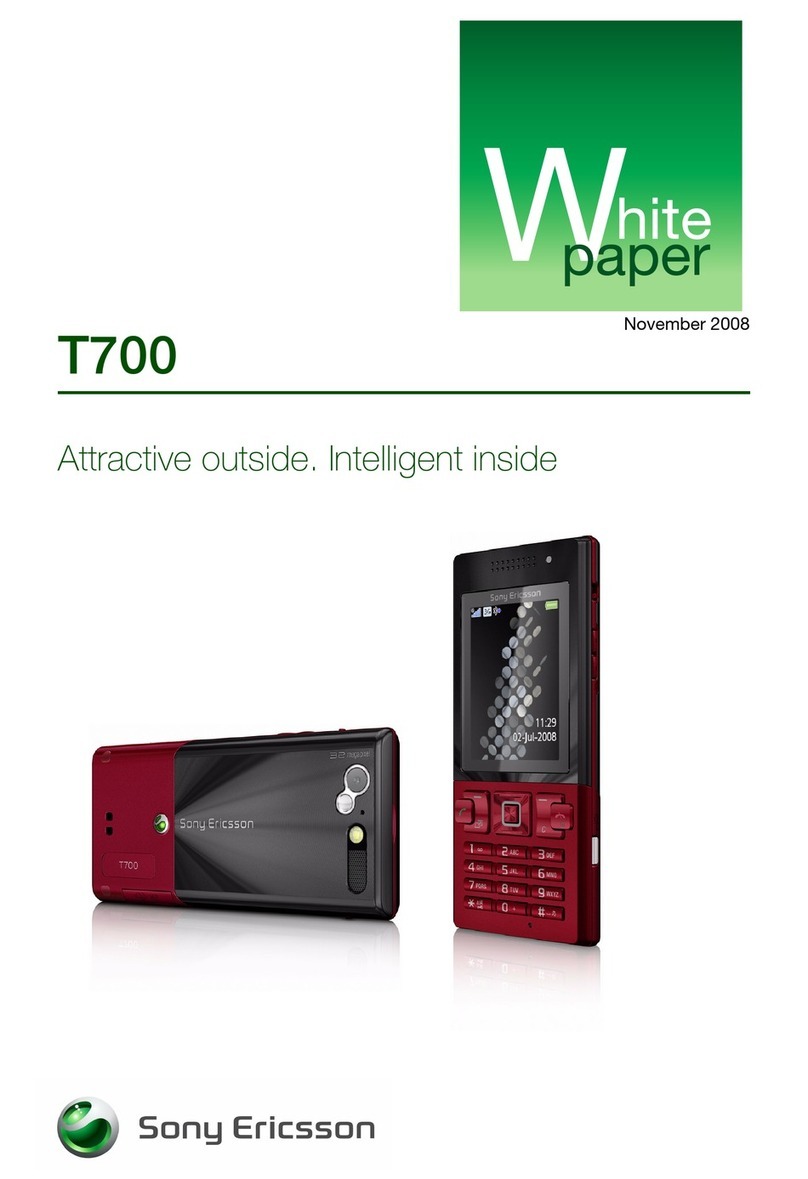Sony Ericsson T700 Quick reference guide