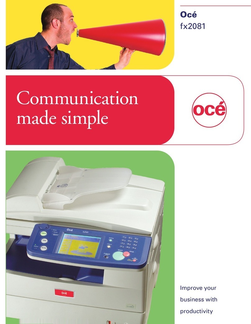 Oce fx2081 user manual
