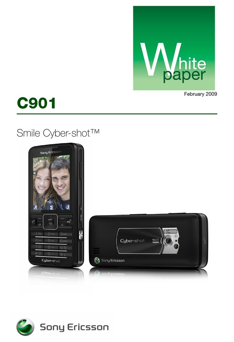 Sony Ericsson Cybershot C901 Quick reference guide Sony Ericsson Cybershot C901 Quick reference guide