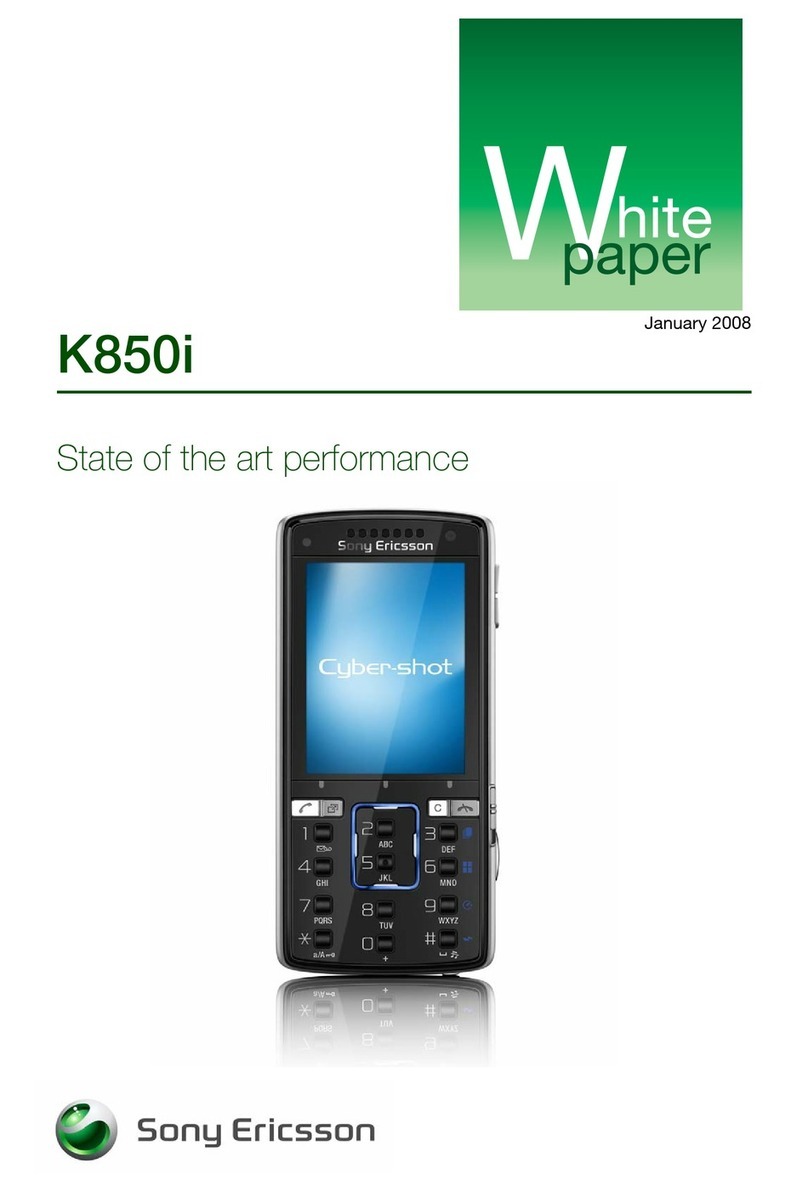Sony Ericsson Cyber-shot K850i Quick reference guide