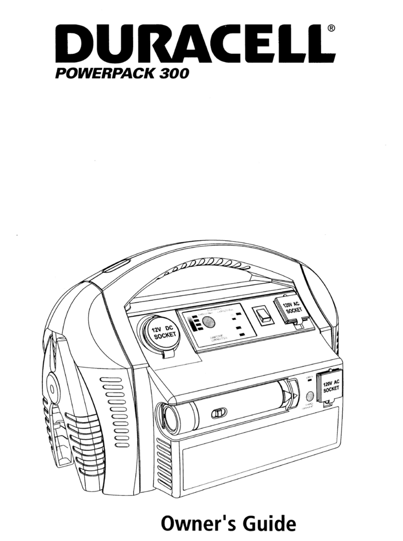 Duracell POWERPACK300 owner's guide