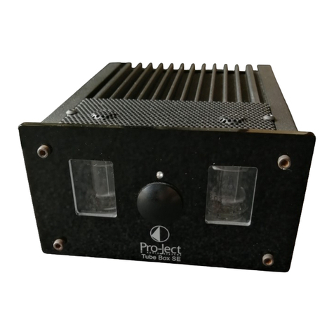 Pro-Ject Audio Systems Pro-Ject Tube Box SE Instructions for use