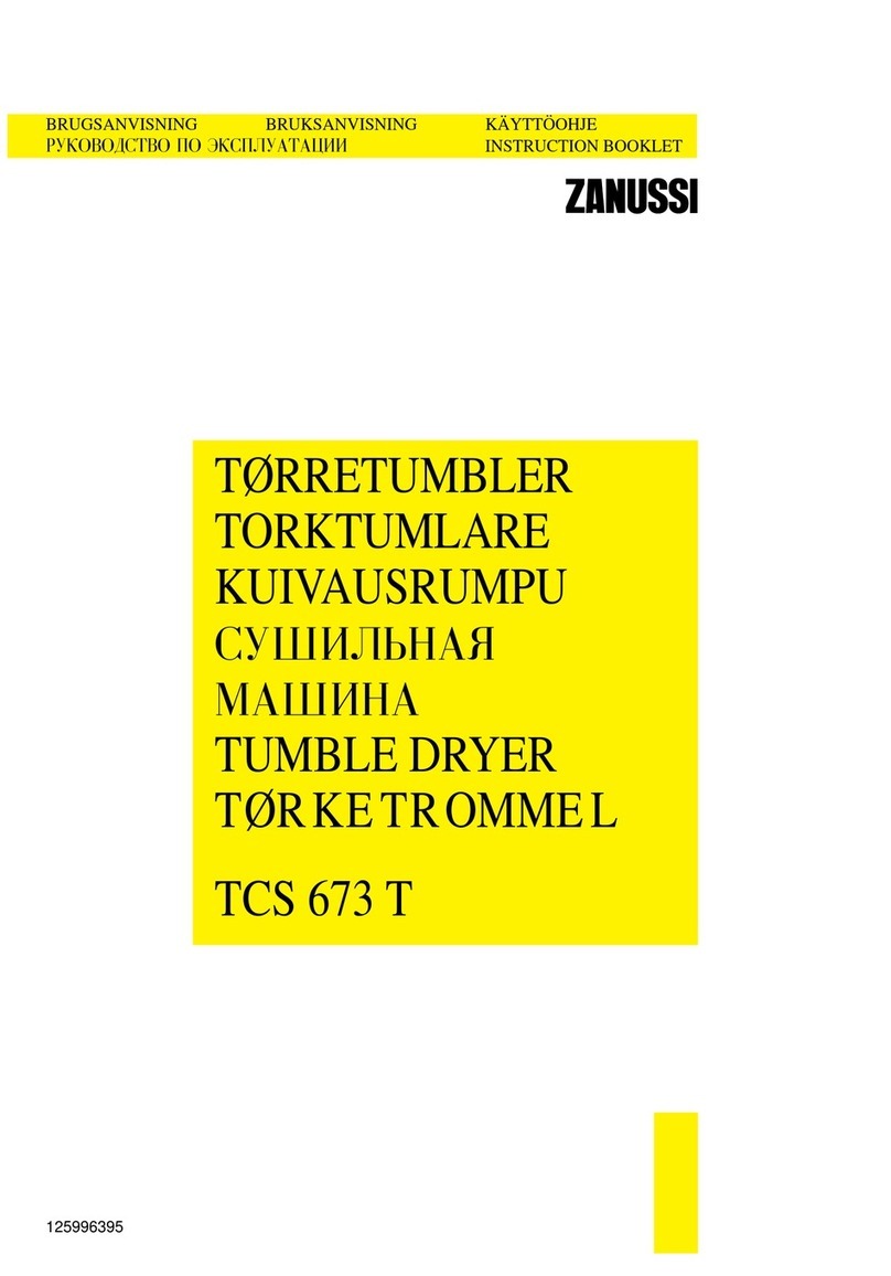 Zanussi TCS 673 T User manual Zanussi TCS 673 T User manual