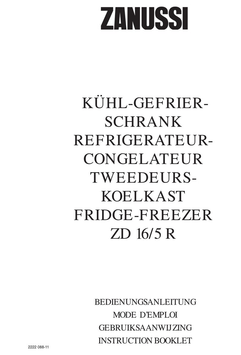 Zanussi ZD 16/5 R Instruction booklet