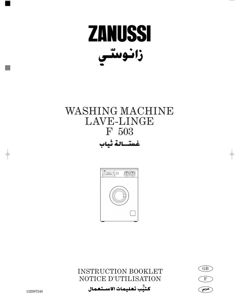 Zanussi F503 User manual Zanussi F503 User manual