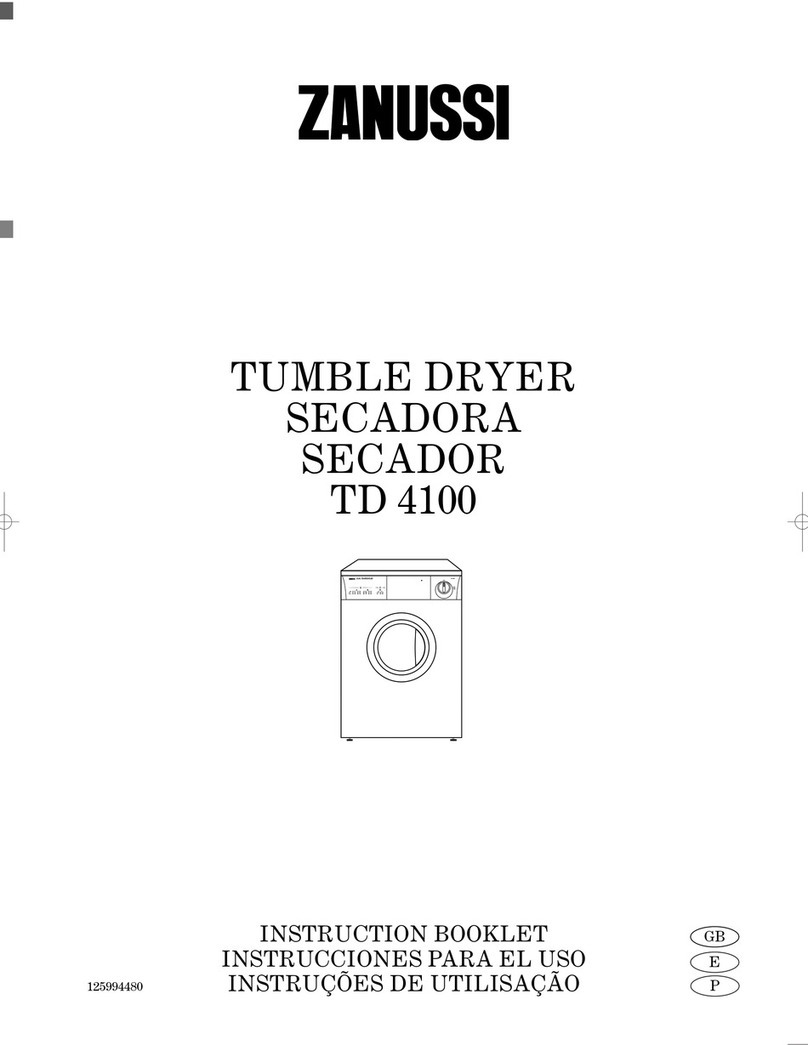Zanussi TD4100 User manual