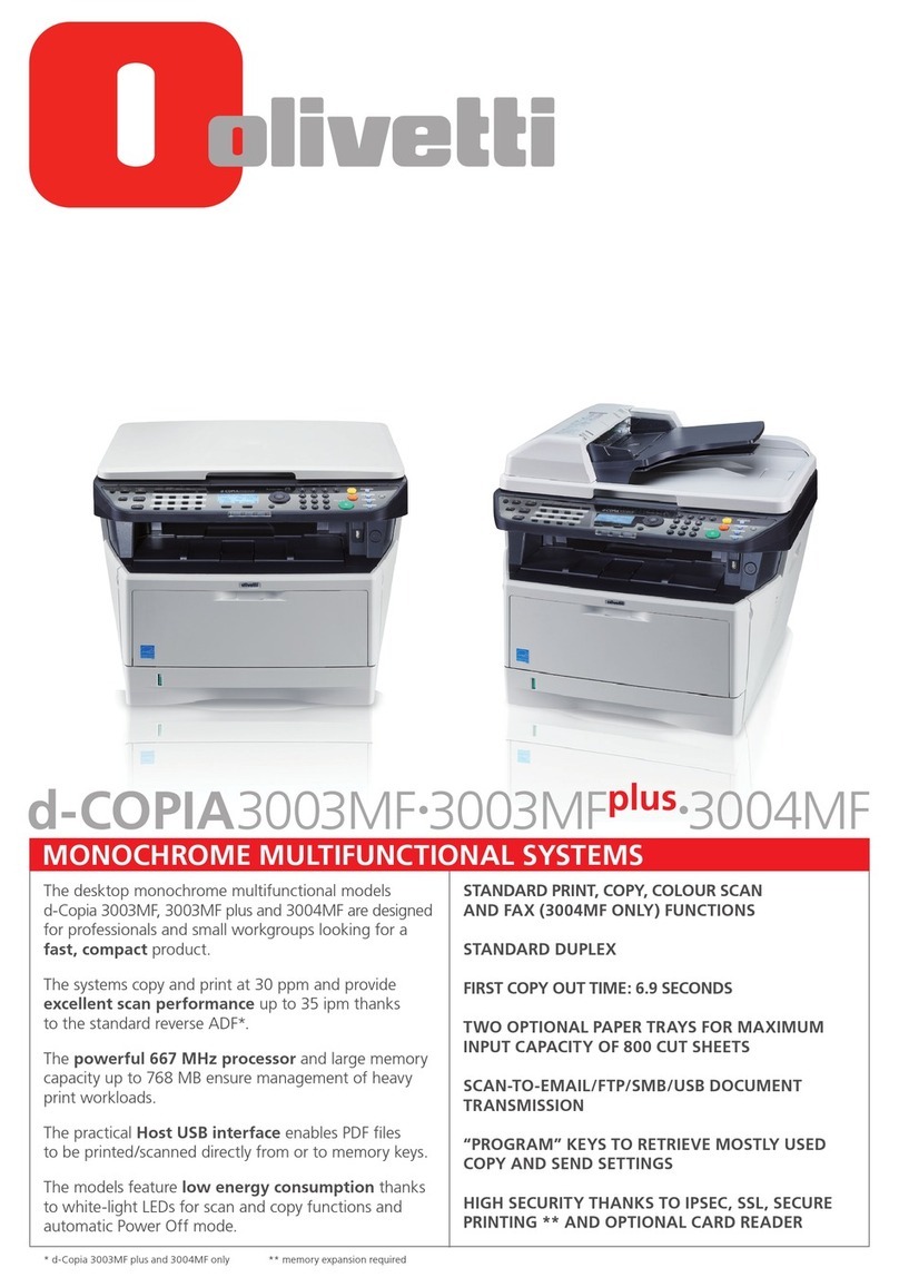 Olivetti d-COPIA3003MF User manual