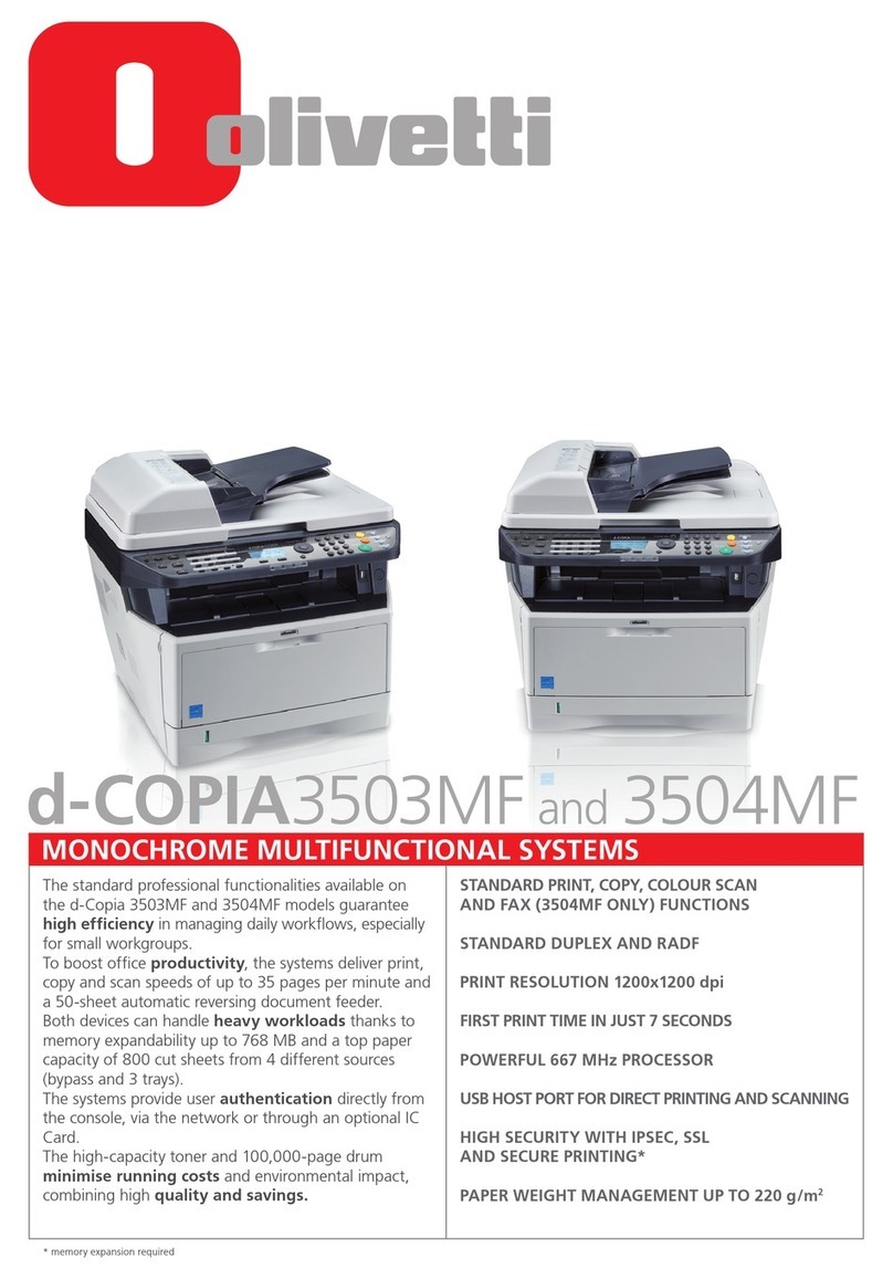 Olivetti d-COPIA3503MF User manual