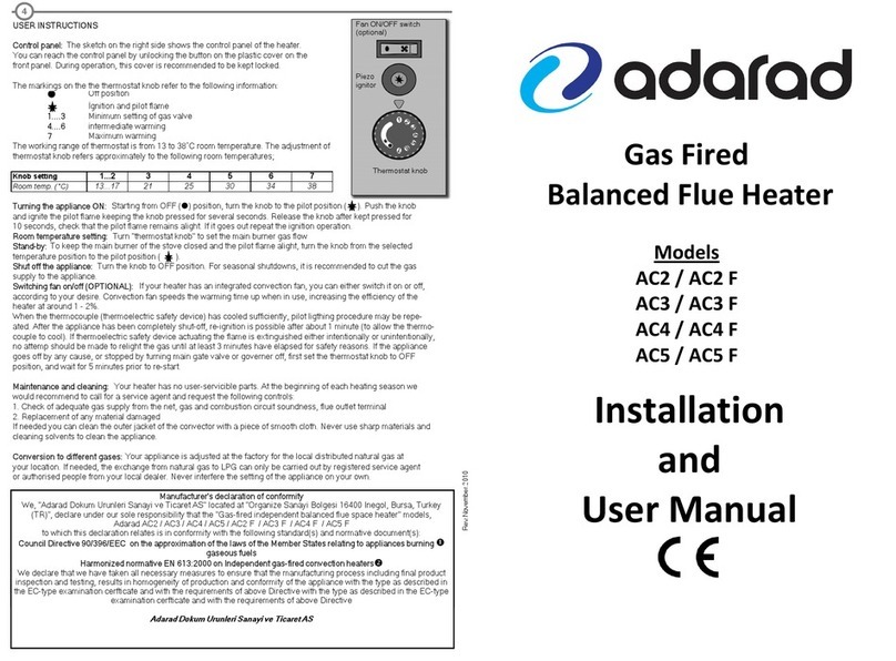 Adarad AC2 Installation and user manual Adarad AC2 Installation and user manual