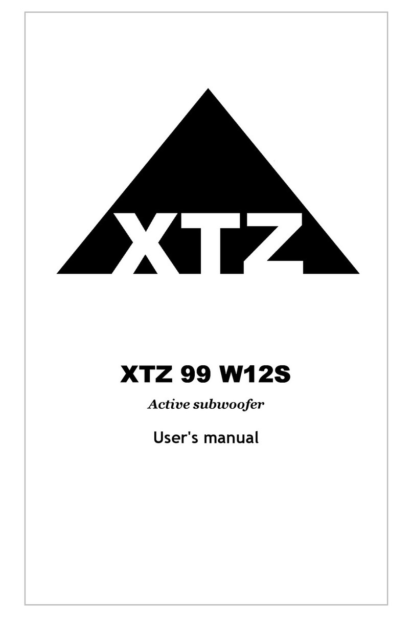 XTZ XTZ 99 W12S user manual
