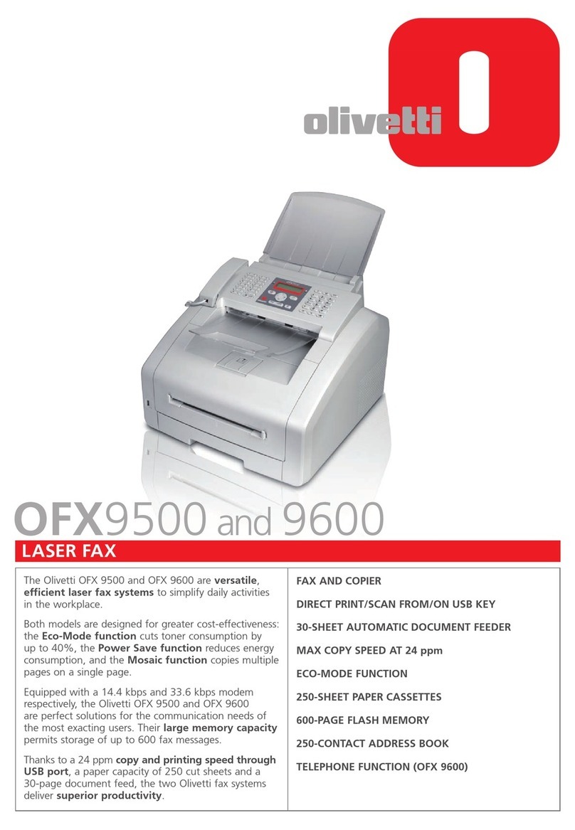 Olivetti OFX9500 User manual