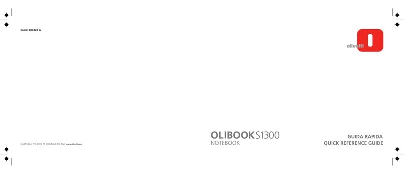 Olivetti Olibook S1300 Quick reference guide