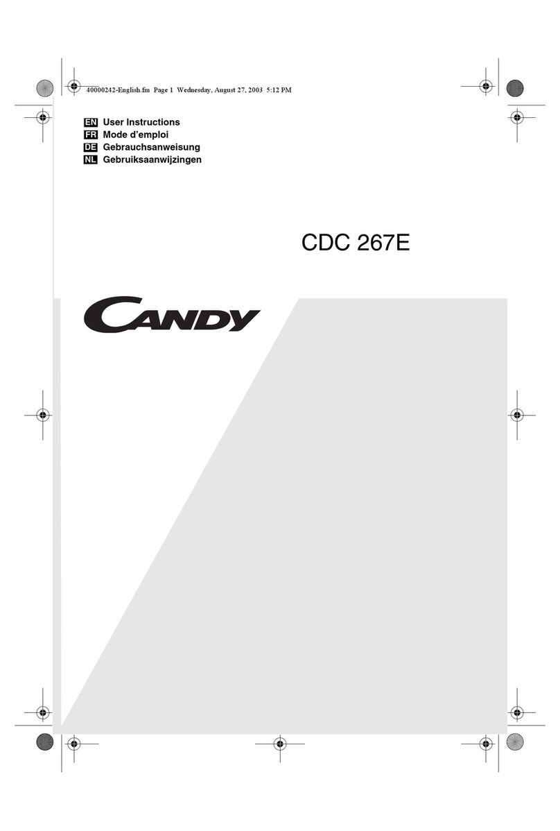 Candy CDC 267E User manual