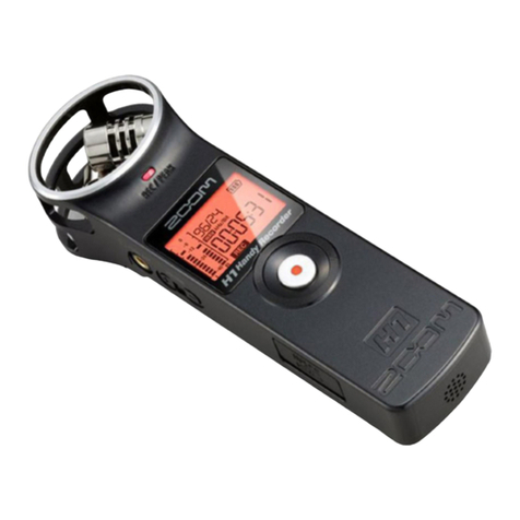 Zoom Handy REcorder H1 User manual