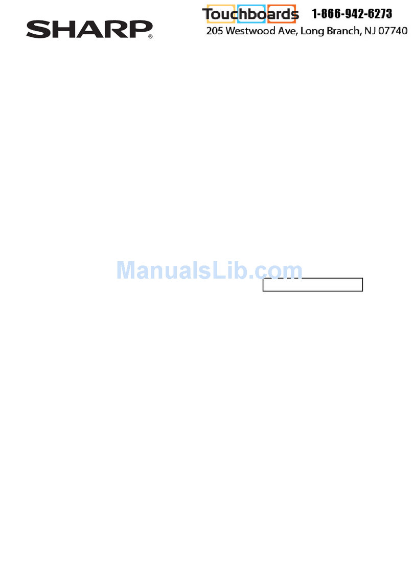 Sharp 70LCDINT Quick start guide