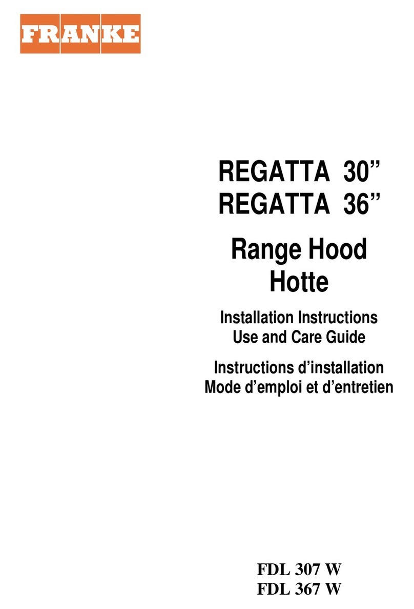 Franke FDL 307 W Installation instructions  use and care guide