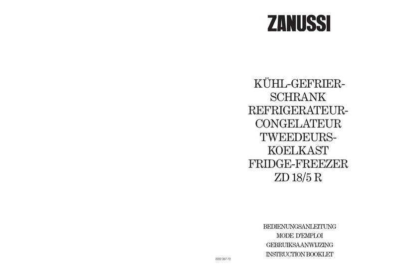 Zanussi ZD 18/5 R Instruction booklet