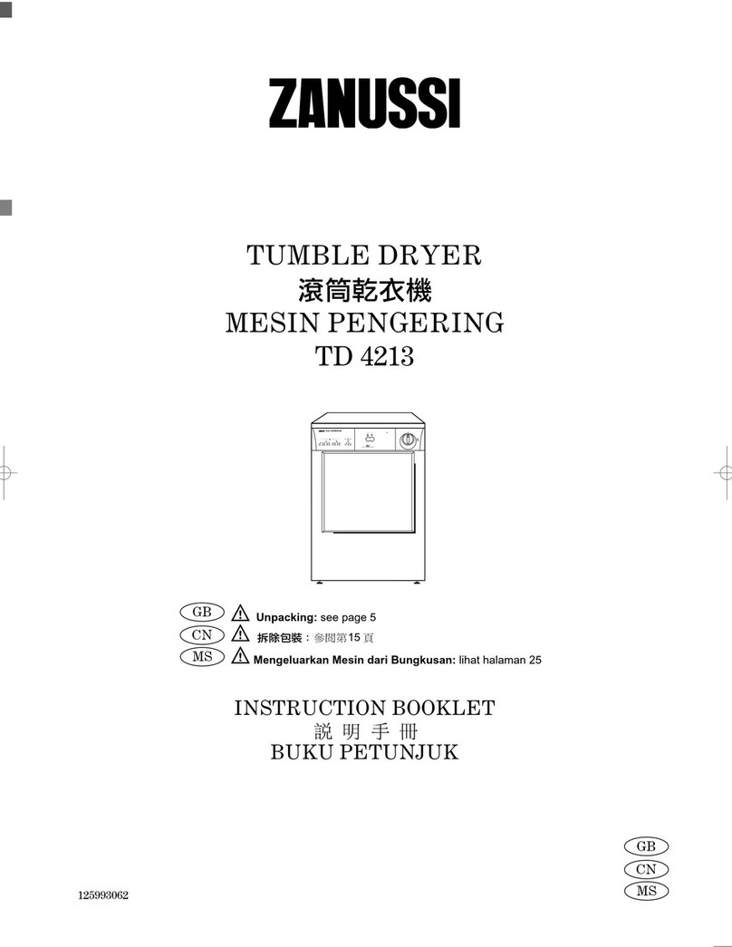 Zanussi TD 4213 W User manual