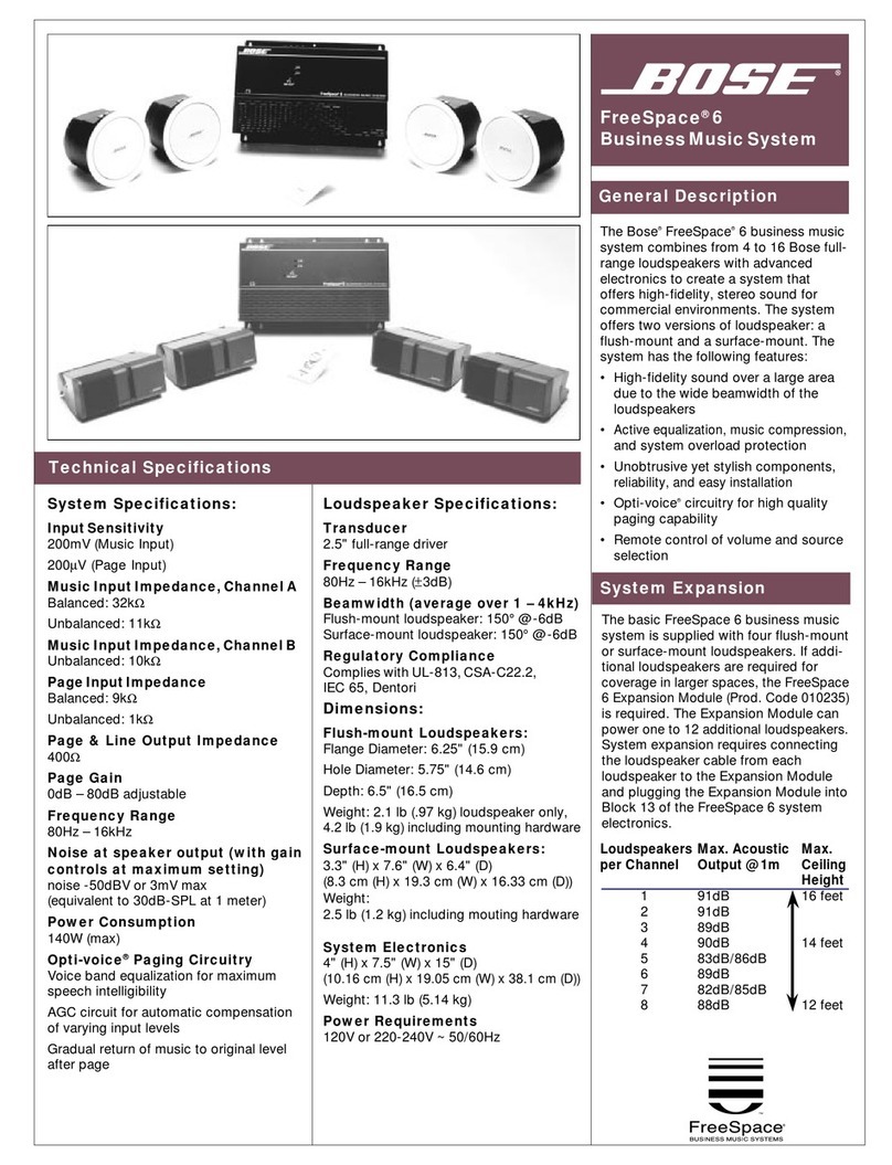 Bose FreeSpace 6 User manual