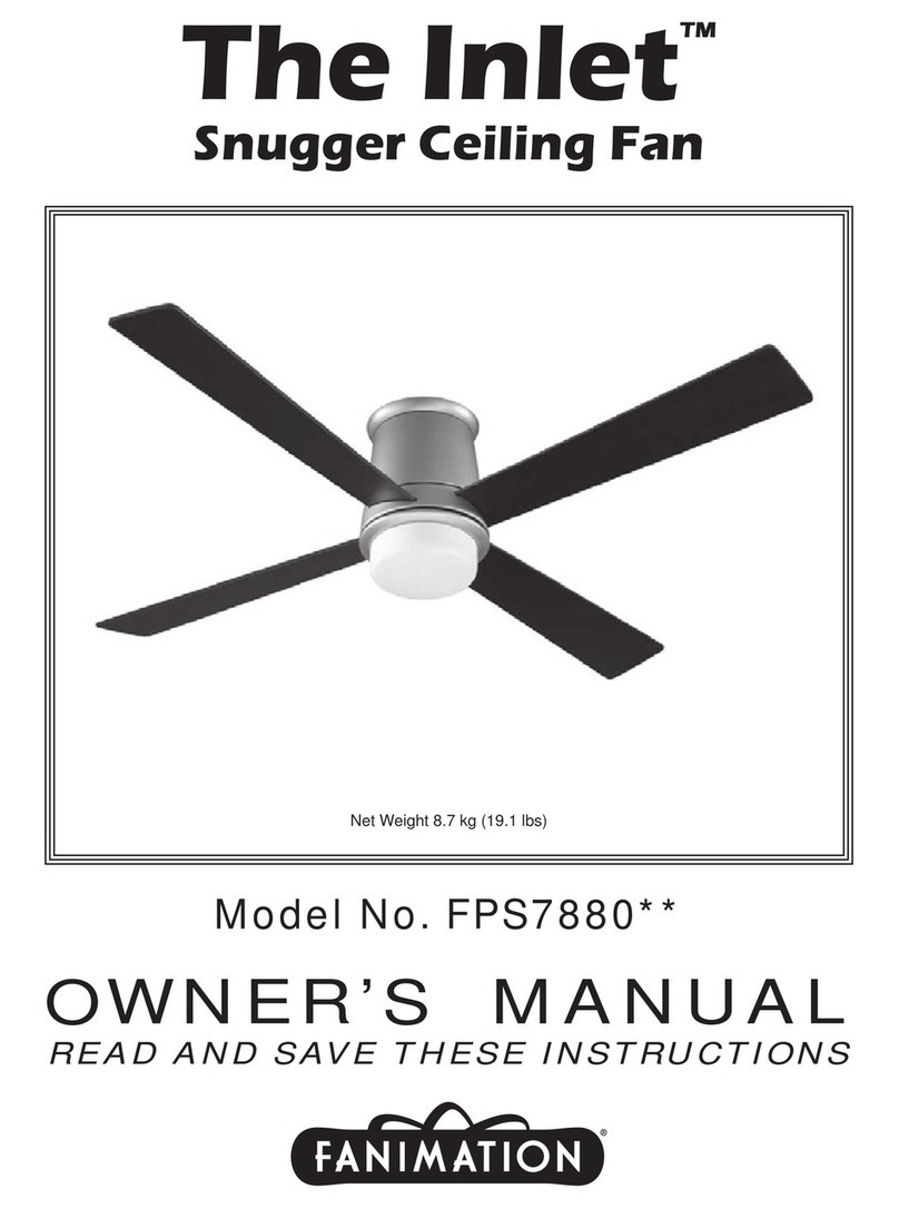 Fanimation The Inlet FPS7880 Series User manual